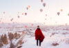 Каппадокия воздушные шары зимой