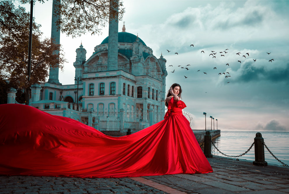 Фотосессии в платье в Стамбуле