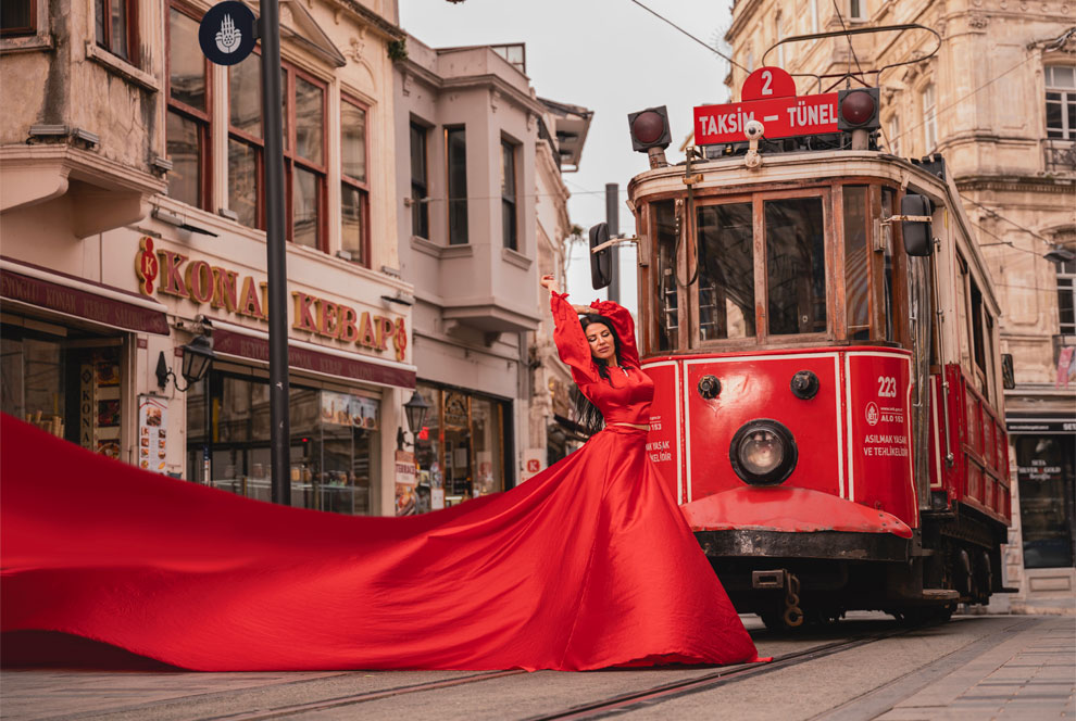 Фотосессии в платьях в Стамбуле