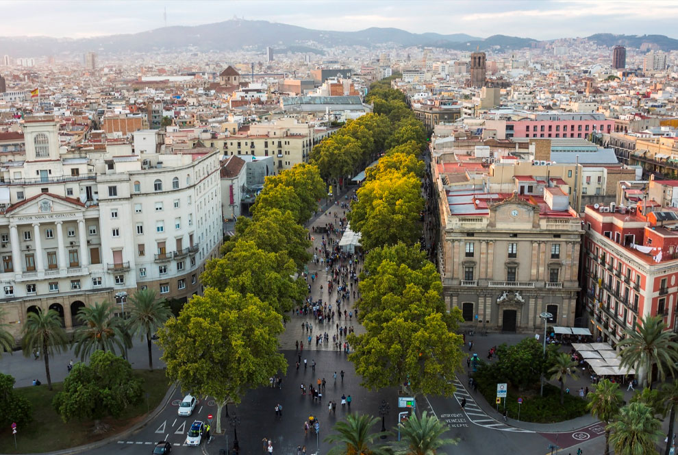Достопримечательности Барселоны - самая пешеходная улица